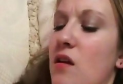 Hot Amateur Blonde Teen Pussy Dildo Fuck to Orgasm