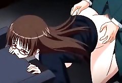 Cuming in my young hot secretary anime video