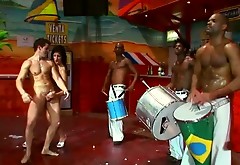 Slutty chicks get fucked hard by experienced capoeira practitioners
