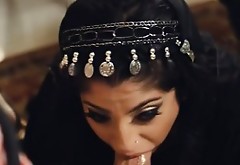 Kinky Arab babe deepthroat and gets pounded real deep