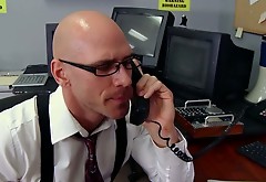 Bold guy wth his large cock fucked a tight pussy of his secretary