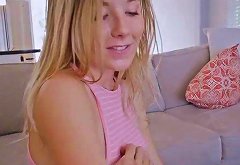 Stepbro put a smile on Vienna Rose's face by whipping out his cock