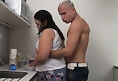 Fat girlfriend slammed on the kitchen - Affair from BBW-CDAT