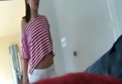 Tight teen pussy meets a cock