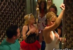 A naughty swingers orgy begins in XXX reality show
