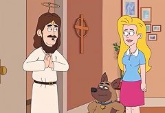 Paradise PD ANAL Sexy Cartoon Blonde Fucked in the Ass by Smart Guy false Jesus Assfucking