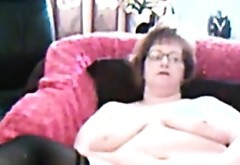Chubby Amateur Granny Masturbating On Webcam