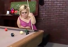Ugly midget playing pool