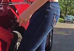 Hot blonde college girl nice ass in jeans Txxx com