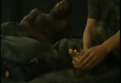 Black Hunk Army Dude Sucking Toes And Getting Fucked Hard