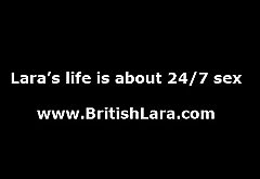 British lady Lara Latex fucked in threesome with older guy