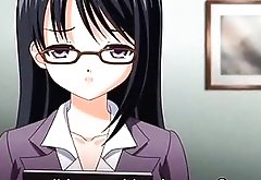 Cuming in my young hot secretary anime video