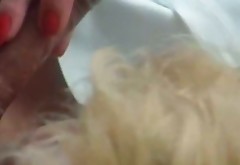 Four eyed kinky doctor eats haired vag of dumpy blond slut