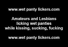 Curious Catholic schoolgirls licking pussy in panties