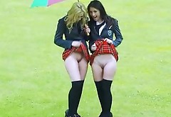 Schoolgirl gets ripped by 2 cocks in her pussy