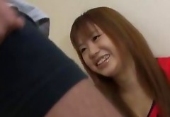 Noriko Kago Asian teen sucks cock in dirty manners