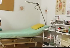 Tall hot legs latina at gynecology hidden cam footage