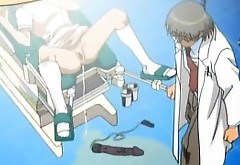 Hentai nurse fucked with massive dildo