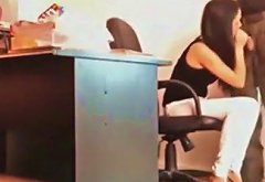 Boss gets a blowjob from the secretary