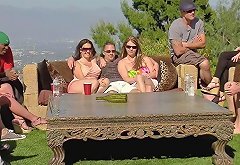 Swinging couples who like to fuck on camera get together to have some fun