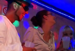 Sexy MILF is acting dirty in the club