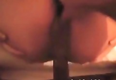 Breaking her vagina with a gigantic monster dildo