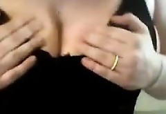 Fat Whore Plays With Her Big Tits
