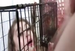 Caged teen gets facial