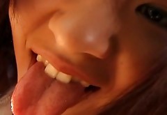 Kinky Japanese student Eiri Ueno films in a porn video