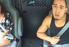 Hottie picked up and fucked hard in the back seat