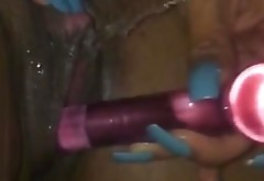 Extreme squirting pussy in the shower