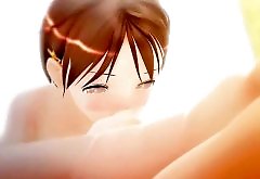 Teen animated girl learning to suck cock