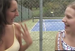Hot female tennis couch licked by her cute lesbian trainee
