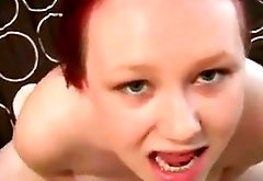 Fat Amateur Redhead Gets Fucked And Gets Cum