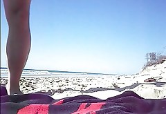 lilian77 naked in the beach 01