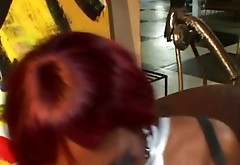 Trashy black slut Kelly Star gets massive butt cumshot after hardcore anal fuck action