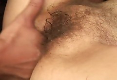 Horn-mad dude eats and fucks too hairy pussy of blond haired bitch