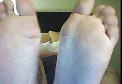 Straight guys feet on webcam #305