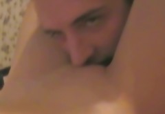 My horny boyfriend polishing my shaved punani on a pov video