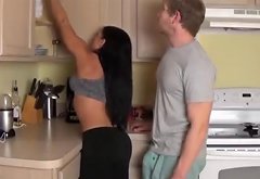 Stepmom Takes a Load in the Laundry Room Porn Videos