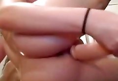 Tight and wet amateur teen dildo orgasm