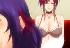 Hot hentai maids getting facial