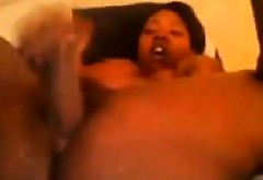 Chubby Ebony Girl Masturbating