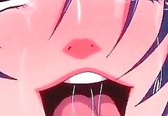 Wet hentai nurse having an eye rolling orgasm