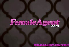 FemaleAgent Studs cock unloads a huge creampie inside agents tight pussy