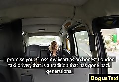 Bigtitted amateur sucking brit taxi cock pov