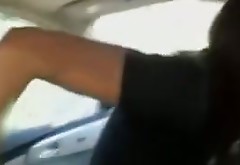 This attractive brunette decides to give a blowjob in the car