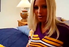 Frisky cheerleader Allysin Chaynes gets fucked in POV sex video