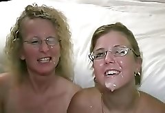 Big Tit Nerdy Brit Trinity And Cathy Share Some Dicks