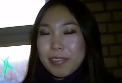 Night pick up sex with charming Asian chick